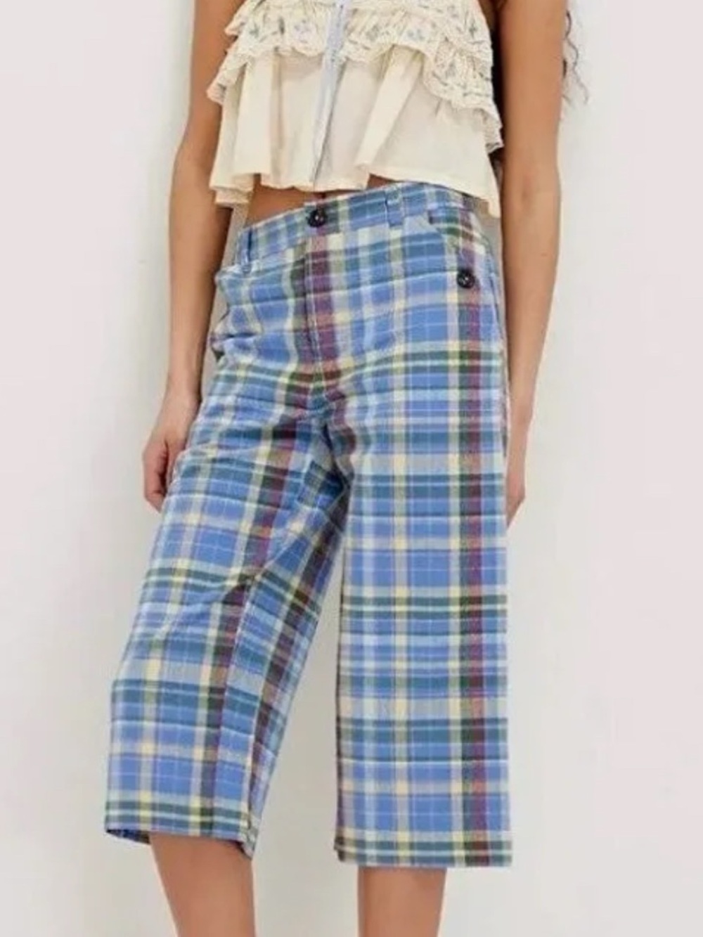 Free People Bay Course Straight Cropped Pants.
